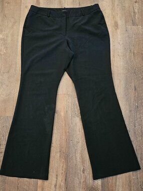 Worthington Modern Fit Black Dress Pants Women's Size 16 Bootcut Career Stretch